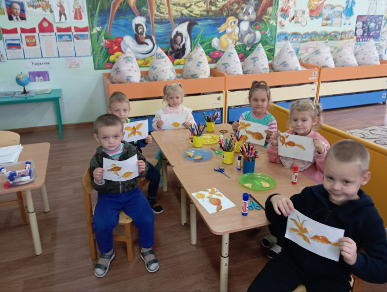 Осенняя аппликация.